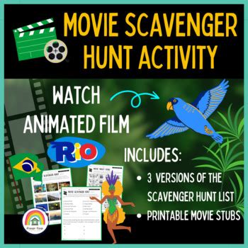 All About Brazil BUNDLE: Full Social Studies Unit & RIO Movie Scavenger ...