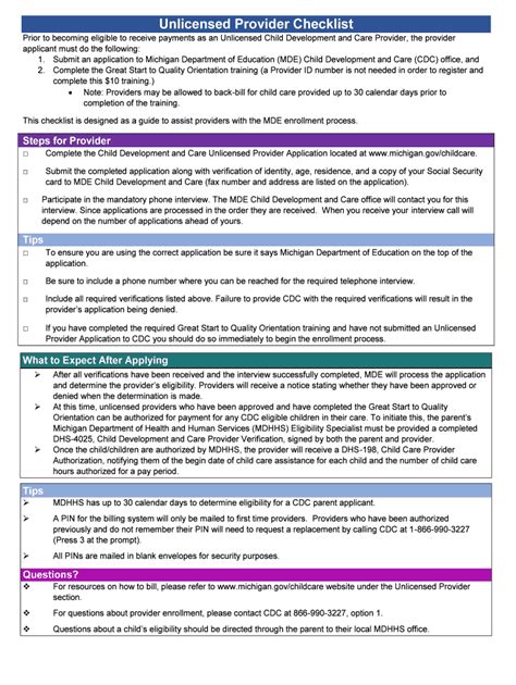 Fillable Online Unlicensed Provider Checklist Fax Email Print - pdfFiller