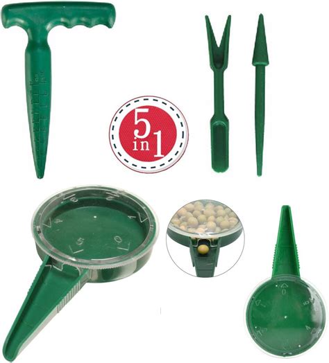 Buy ZLY Adjustable Hand Held Garden Flower Plant Grass Seeds Planter ...