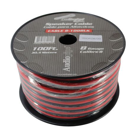 Audiopipe 8 Gauge Speaker Wire 100' Red/Black CABLE8-100BLK - Walmart.com