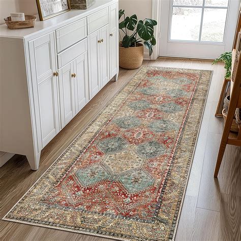 Bavni 2x5 Runner Rug Non Slip, Machine Washable Rug Runners for ...