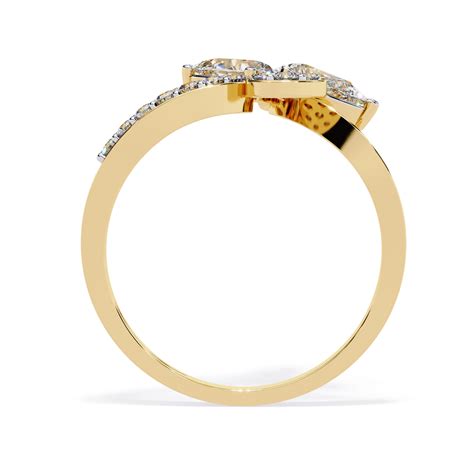 WOKE ™ 0.96 CARAT VVS-EF Lab Grown Diamond ring in 14/18k Gold| WOKE ...
