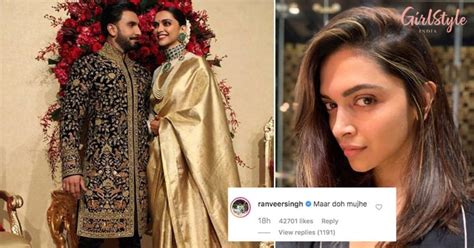Ranveer Singh's Cheesy Comment On Deepika's Pic Is Unmissable