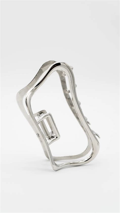 Silver Contour Claw Clip – Suav Jewels