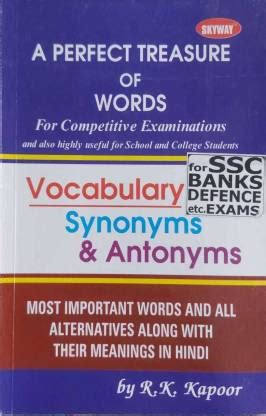 A Perfect Treasure Of Words Vocabulary Synonyms & Antonyms: Buy A ...