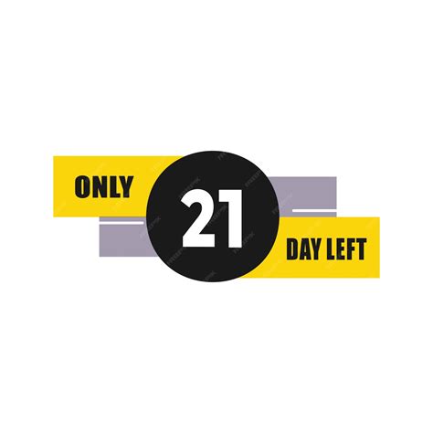 Premium Vector | 21 day left countdown discounts and sale time 21 day ...