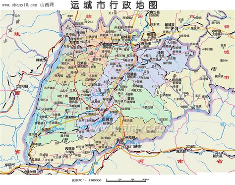 运城市行政地图,运城市区地图 - 生活 - 山西门户网 Shanxiw.com