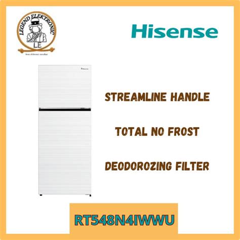 Jual HISENSE RT548N4IWWU KULKAS 2 PINTU INVERTER RT548N4IWWU ...