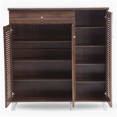 Buy Lewis 26 Pairs Shoe Cabinet with Drawer - Brown from Home Centre at ...