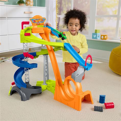 Fisher-Price Little People Hot Wheels Spiral Stunt Speedway – Toyworld ...