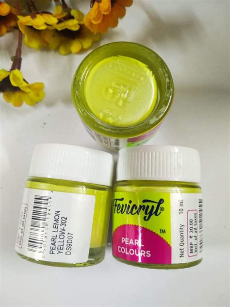 Fevicryl Pearl Colors -Lemon Yellow – Eshwarshop