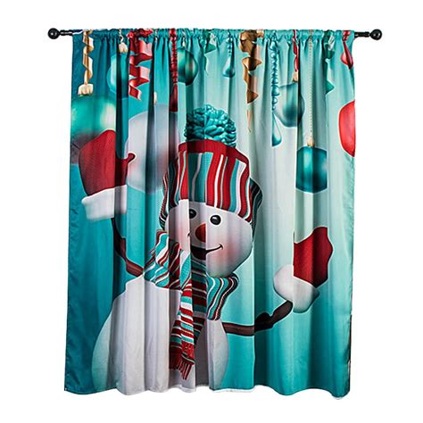 Buy Christmas Decoration, Christmas Curtain 140x130cm Pattern Soft ...