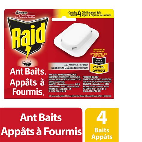 Raid Ant Baits, Defence System, 4 Baits – Johnstone IDA Pharmacy