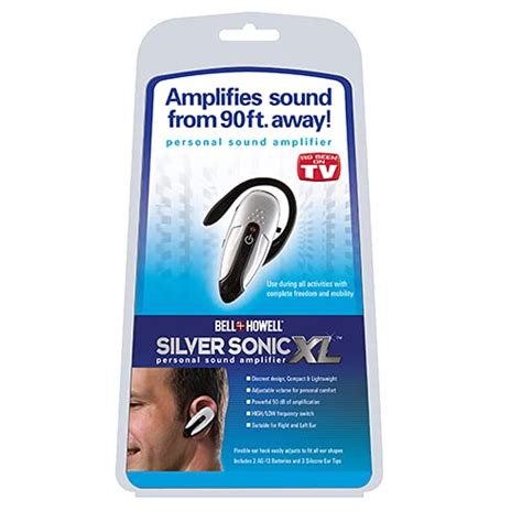 Bell & Howell Silver Sonic XL Personal Sound Amplifier : Amazon.in