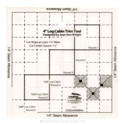 Creative Grid 10 Log Cabin Tutorial 的图像结果