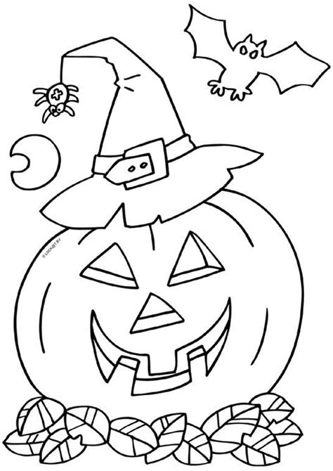 Halloween Coloring Page Easy