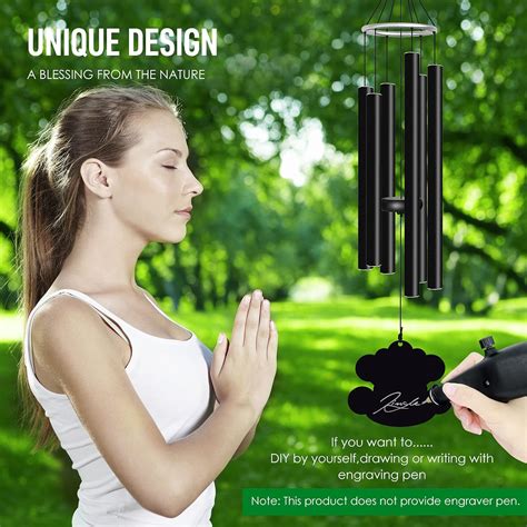 Buy Snveod Feng Shui Wind Chimes with Auspicious Clouds,69 Inch Wind ...