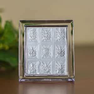 SHIJPIK 999 Pure Silver Ashtalakshmi Yantra (12x9 cm) – Asht Laxmi Devi ...