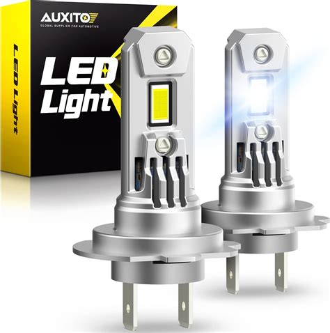 Buy AUXITO 2023 Upgraded H7 LED Bulbs, 350% Brighter, 6500K White, 1:1 ...