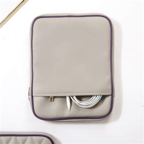 Premium Vegan Leather iPad Cover Grey Online - Premium Laptop Bag ...