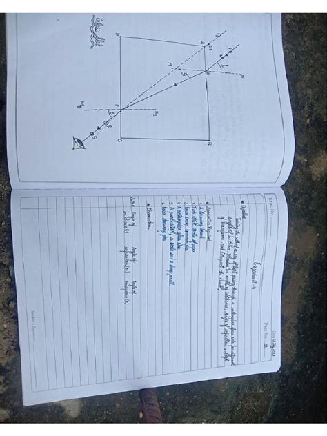 Image result for Rectangular Glass Slab Experiment
