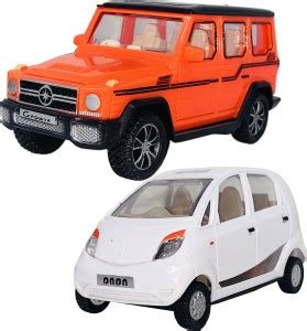 Miniature Mart Pack Of 2 Small Size Made From Plastic Nano Mini Car ...