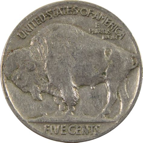 1936 Indian Head Buffalo Nickel F Fine 5c Coin
