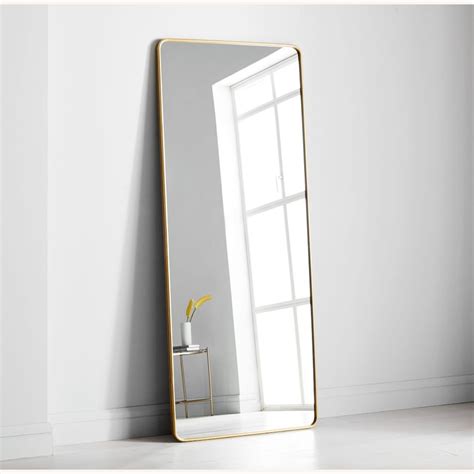 West Elm Modern Streamline Floor Mirror - AptDeco