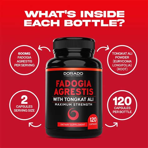 DORADO NUTRITION Fadogia Agrestis & Tongkat Ali Performance Blend ...