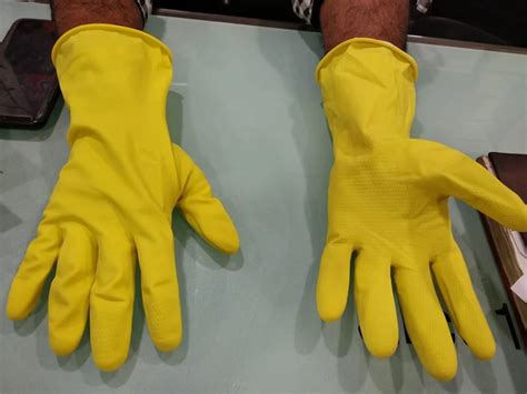 Household Rubber Gloves - Flock Lined Household Gloves Trader ...