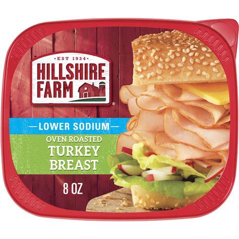 Hillshire Farm Lower Sodium Oven Roasted Turkey Breast, 8 oz - Walmart.com