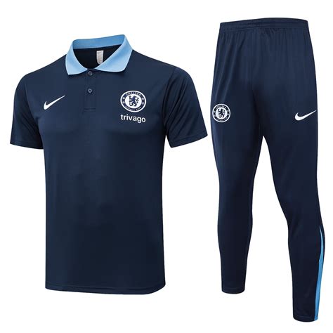 Chelsea 24/25 Polo Training Set (Dark Blue) - SoccerArmor
