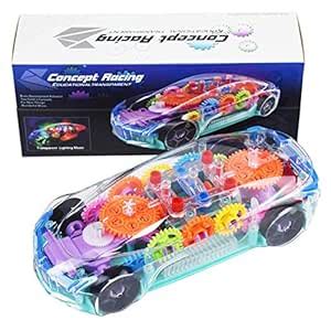 NUBEE 3D Transparent Car with 360 Degree Rotation | Gear Simulation ...