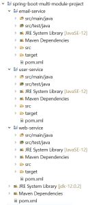 Image result for Spring Boot Multi-Module Project Example