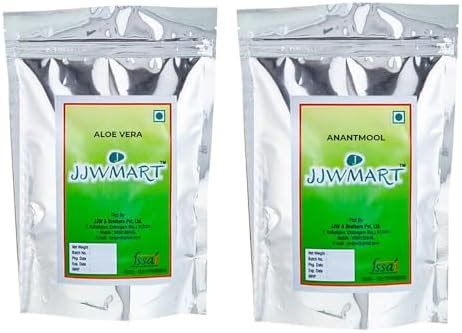 JJWMART Natural Aloevera & Anantamul | Pack of 2 (250 Gram Each ...