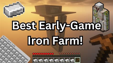 Image result for Simple Minecraft Iron Farm Java 1.17