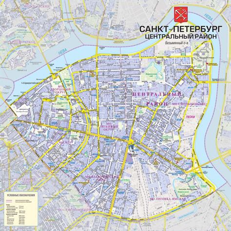 Карты Санкт-Петербурга > СПб_Ц_150 | Интернет-магазин настенных карт
