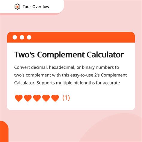 Two's Complement Calculator 的图像结果