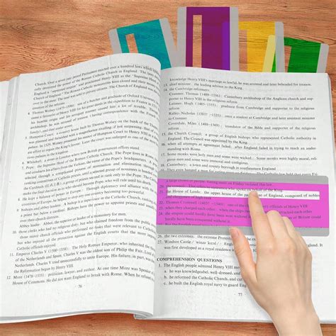 8 Pieces Guided Reading Strips Colored Highlight Strips Overlays Reading Bookmark Reading Line ...