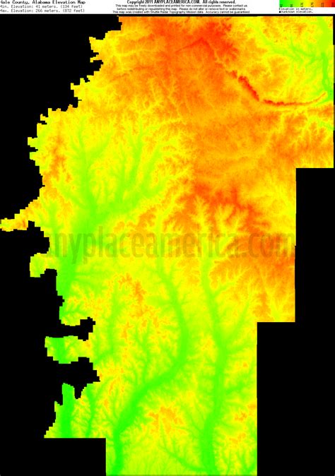 Free Hale County, Alabama Topo Maps & Elevations