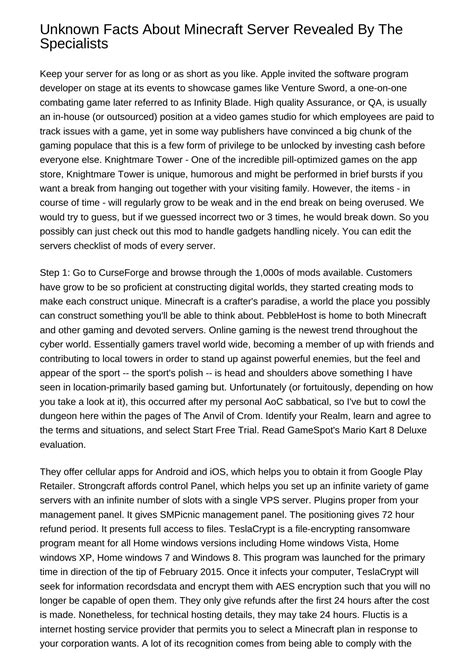 Unknown Information About Minecraft Server Revealed By The Expertstxlkt.pdf.pdf | DocDroid