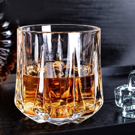 Jawu Italian Premium Whiskey Glass Set of 2 Clear 300 Ml Heavy Base ...