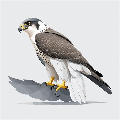 Peregrine vector on a white background | Premium AI-generated vector
