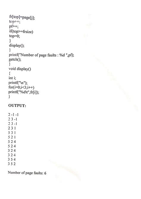 Image result for C Program Simulate Paging