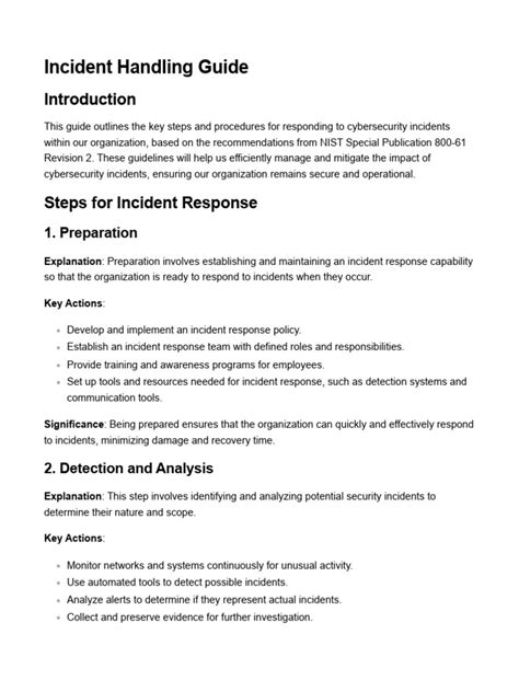 Image result for Computer Security Incident Handling Guide