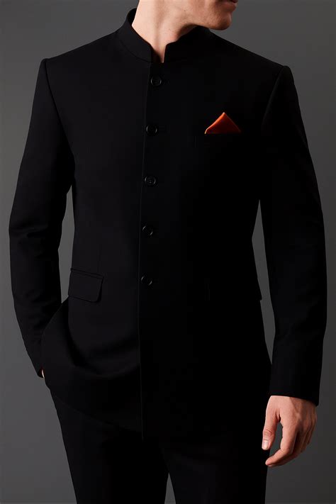 Timeless Black Bandhgala for Men – Royal Tailored Fit – Ihtifal