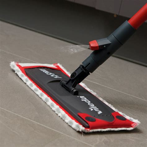 Vileda Turbo 2-in-1 Microfibre Mop Refill Head, 16.5 x 30 x 22 cm, Red ...