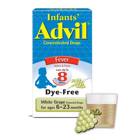 Infants' Advil Pain Reliever and Baby Fever Reducer, Infant Ibuprofen ...