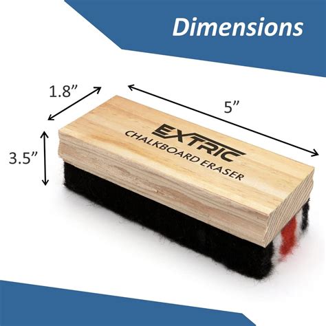 Buy Chalkboard Eraser 3 Pack - Premium Felt Chalk Eraser, Sturdy Wooden ...