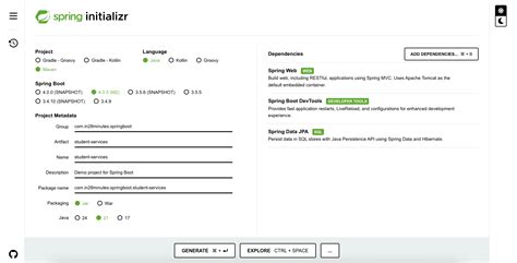 Spring Boot Page Application 的图像结果